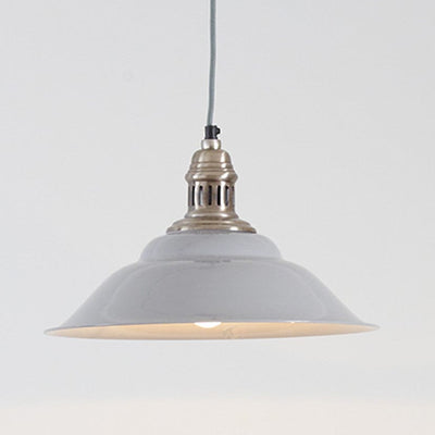 Pacific Lifestyle Lighting Macchiato Grey and Silver Metal Cafe Pendant House of Isabella UK