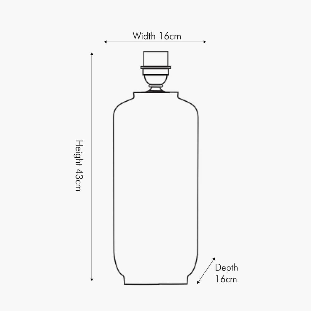 Margot Grey Patterned Stoneware Table Lamp.