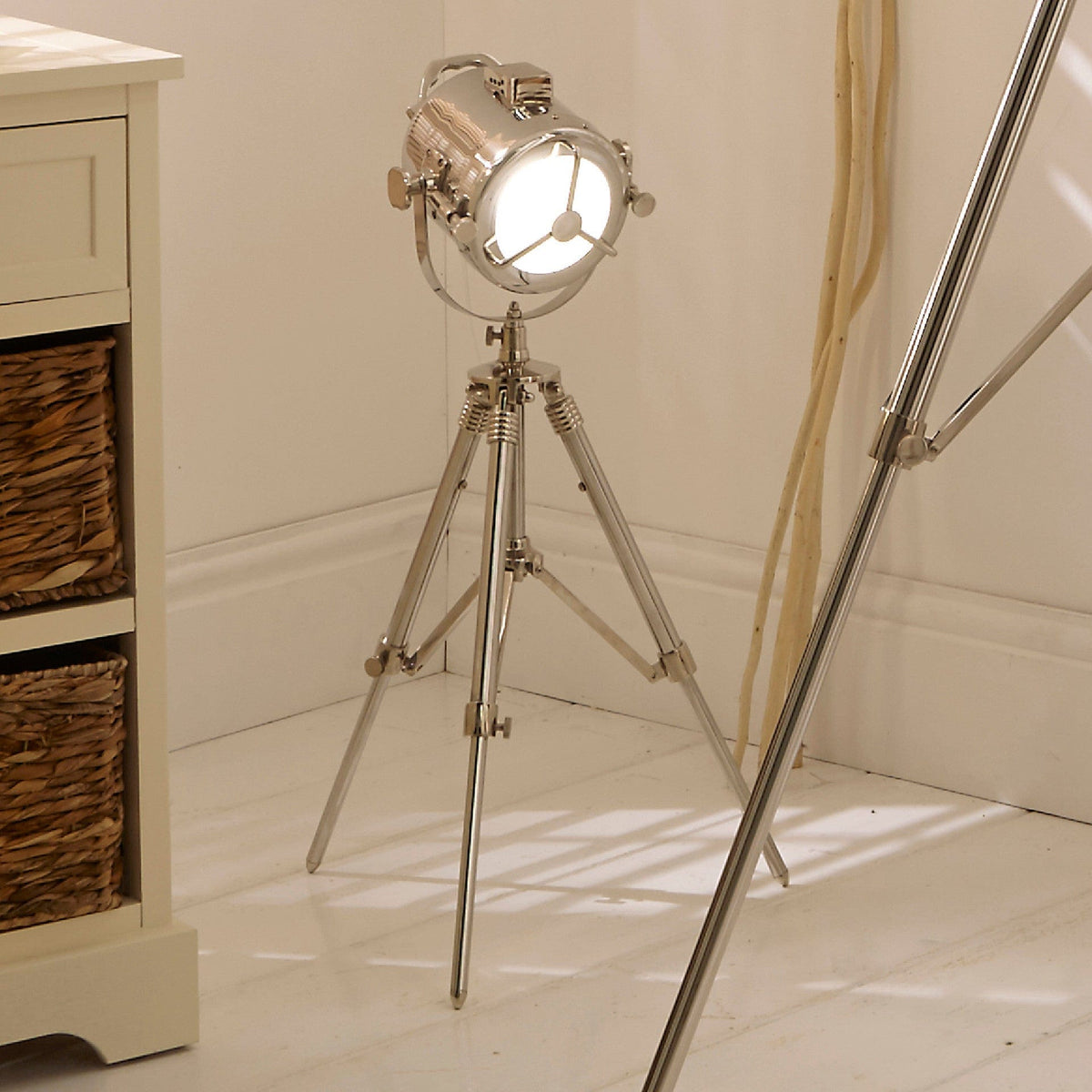 Marine Nickel Searchlight Table Lamp.