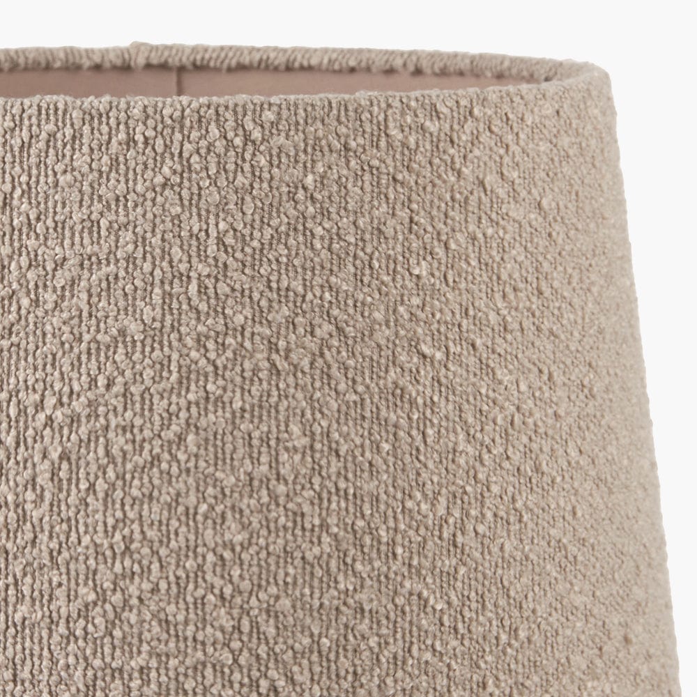 Martigues 45cm Taupe Boucle Tapered Lampshade.