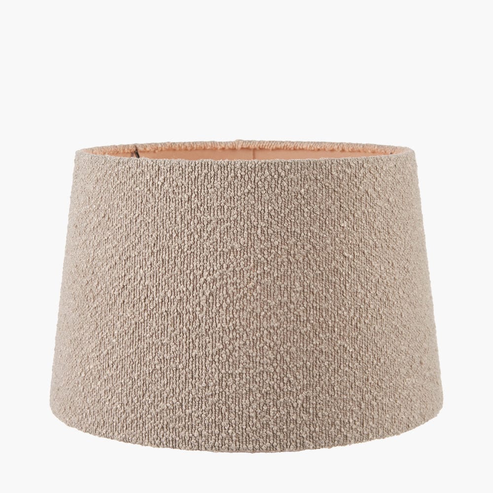 Martigues 45cm Taupe Boucle Tapered Lampshade.