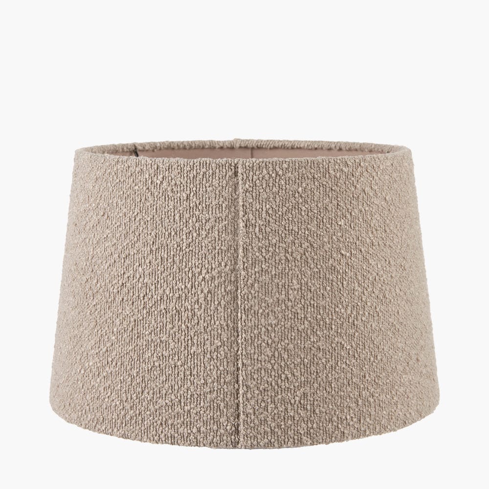 Martigues 50cm Taupe Boucle Tapered Lampshade.