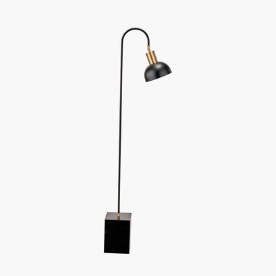 Pacific Lifestyle Lighting Mayfair Matt Black Domed Task Floor Lamp House of Isabella UK