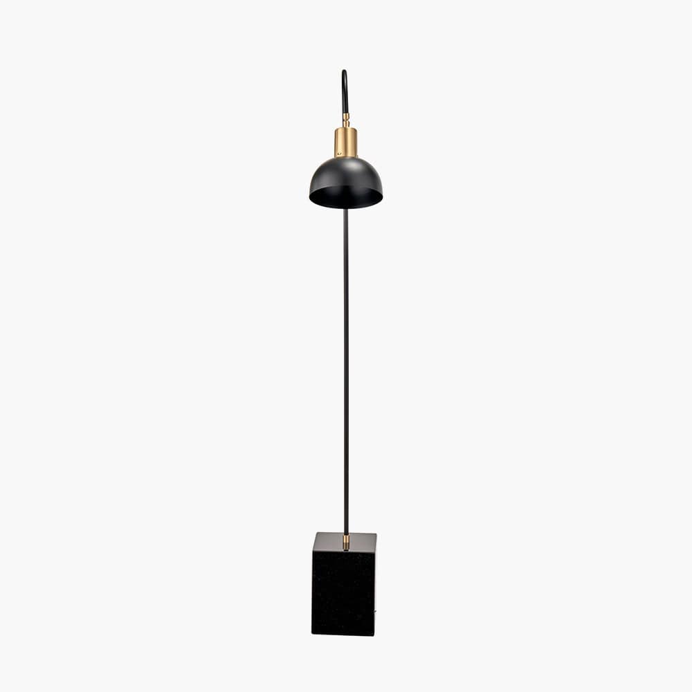 Pacific Lifestyle Lighting Mayfair Matt Black Domed Task Floor Lamp House of Isabella UK