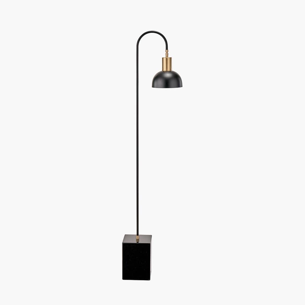 Pacific Lifestyle Lighting Mayfair Matt Black Domed Task Floor Lamp House of Isabella UK