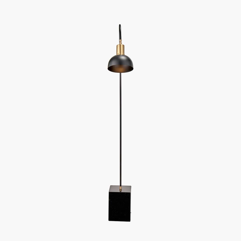 Mayfair Matt Black Domed Task Floor Lamp.