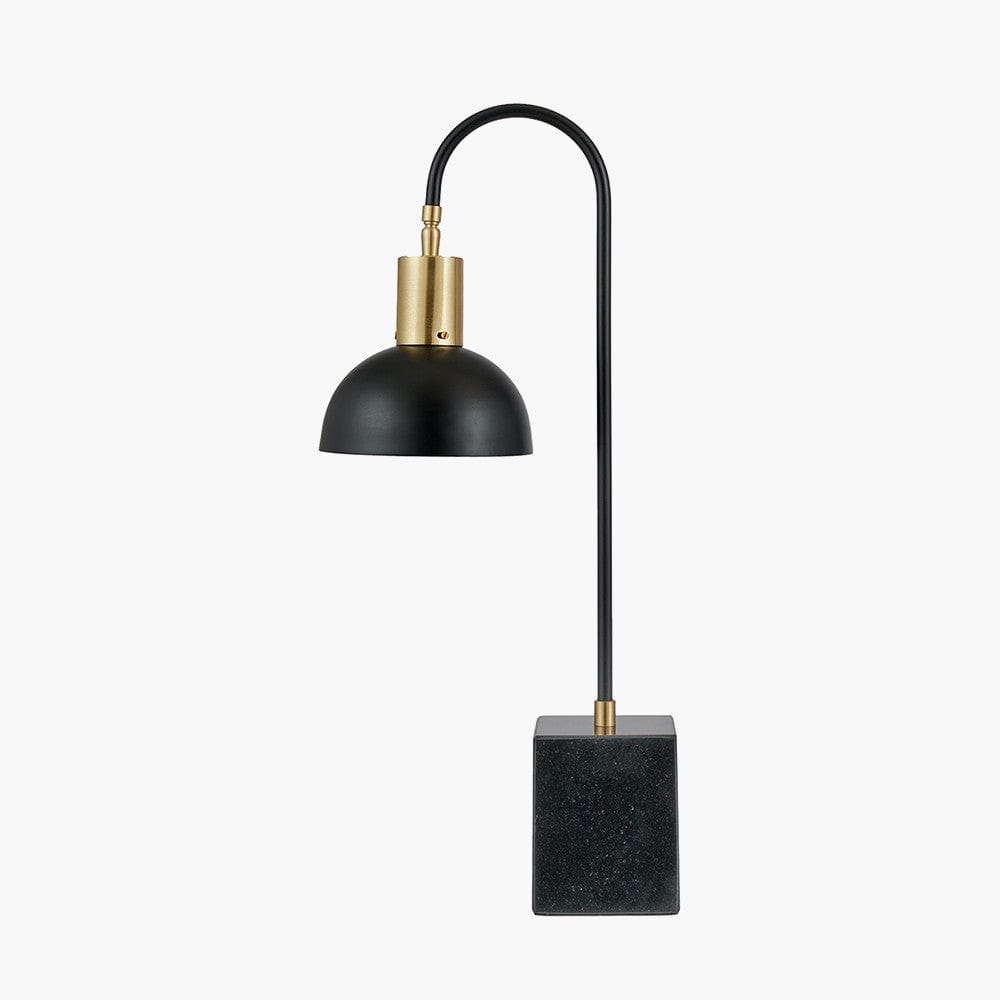 Mayfair Matt Black Domed Task Table Lamp.