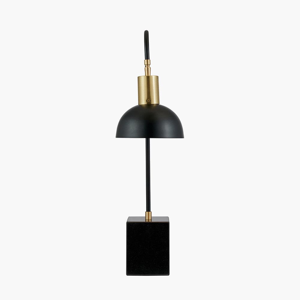Mayfair Matt Black Domed Task Table Lamp.