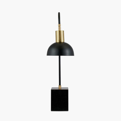 Pacific Lifestyle Lighting Mayfair Matt Black Domed Task Table Lamp House of Isabella UK