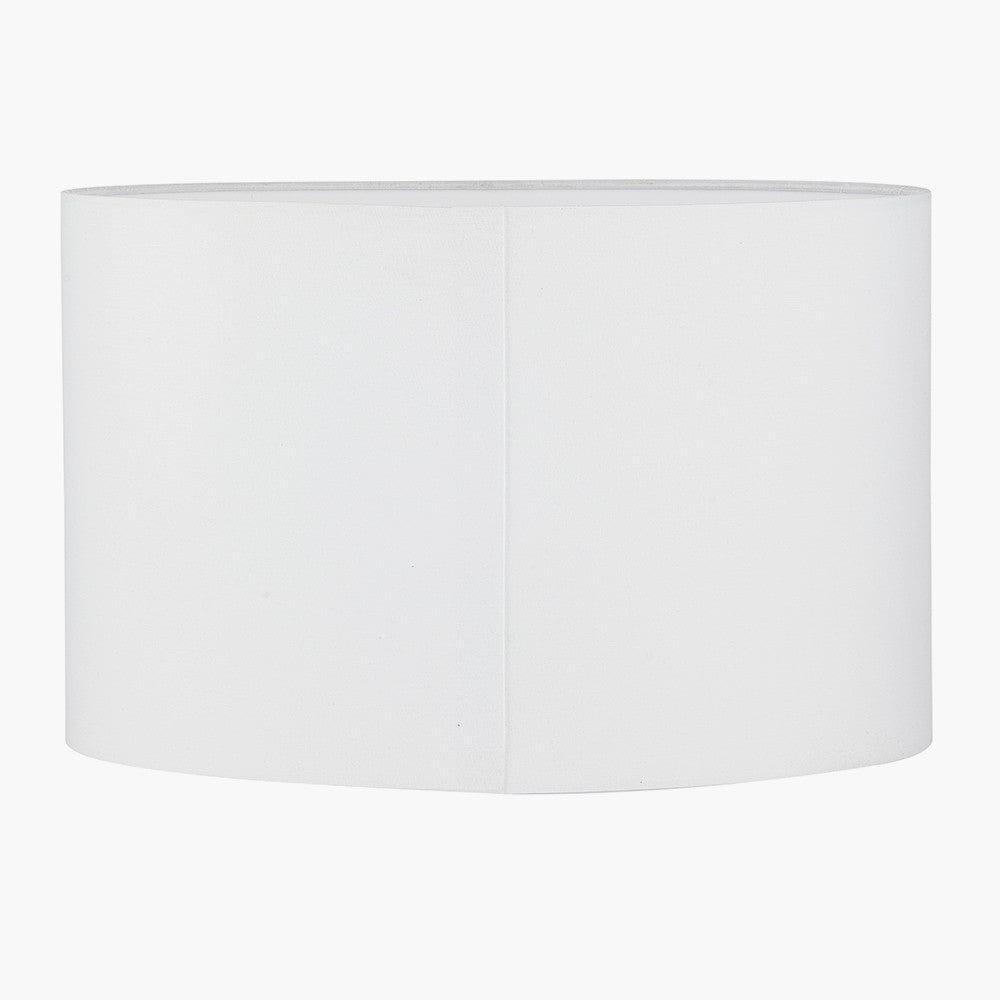 Pacific Lifestyle Lighting Mia 30cm Ivory Oval Poly Cotton Shade House of Isabella UK