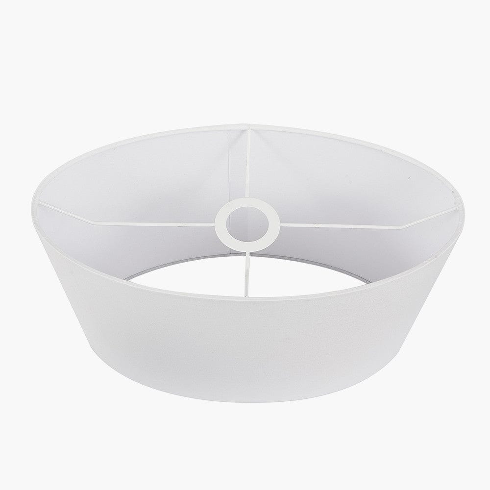 Pacific Lifestyle Lighting Mia 30cm Ivory Oval Poly Cotton Shade House of Isabella UK