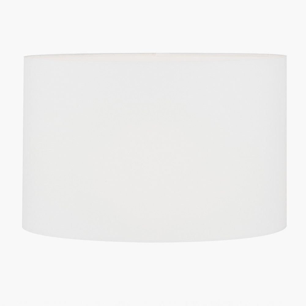 Pacific Lifestyle Lighting Mia 30cm Ivory Oval Poly Cotton Shade House of Isabella UK