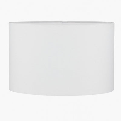 Pacific Lifestyle Lighting Mia 30cm Ivory Oval Poly Cotton Shade House of Isabella UK