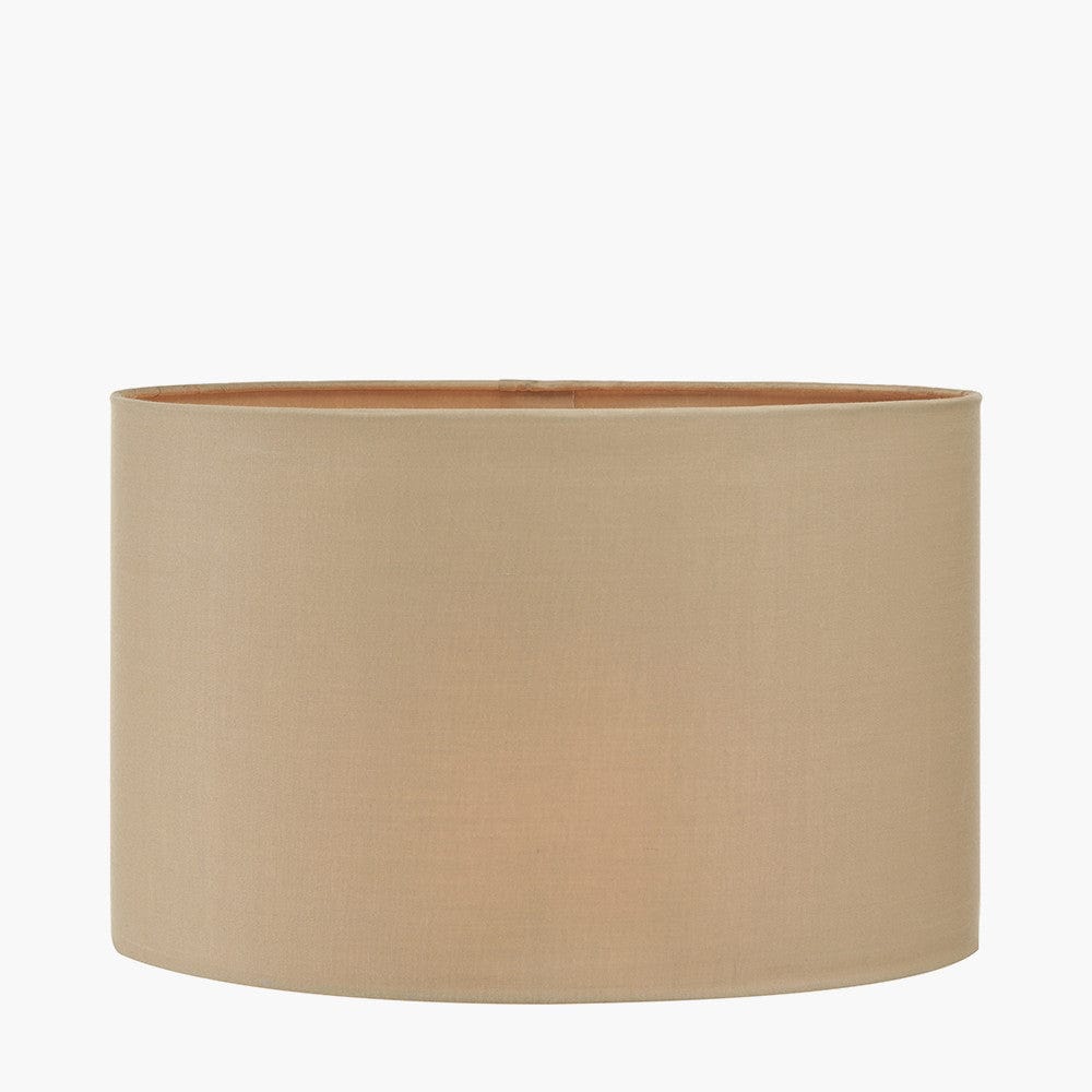 Pacific Lifestyle Lighting Mia 35cm Taupe Oval Poly Cotton Shade House of Isabella UK