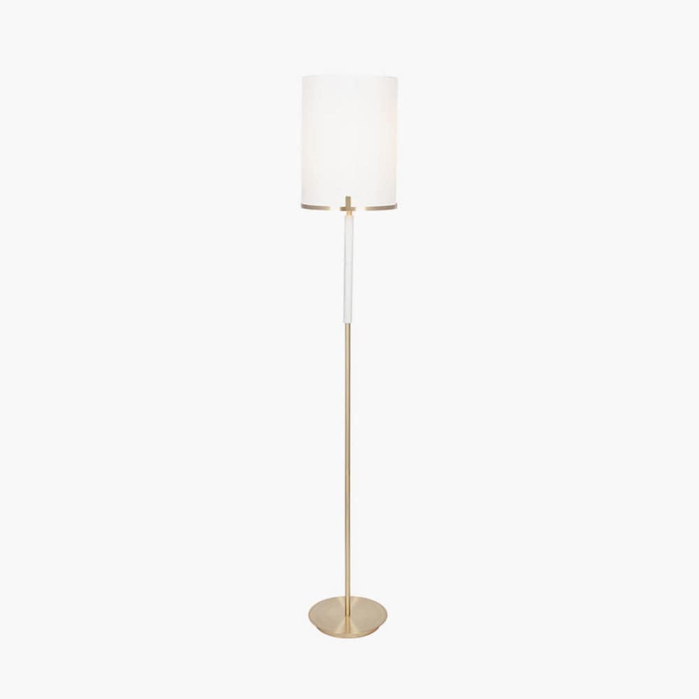 Pacific Lifestyle Lighting Midland Champagne Gold Metal and Marble Effect Floor Lamp House of Isabella UK