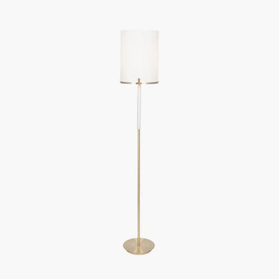 Pacific Lifestyle Lighting Midland Champagne Gold Metal and Marble Effect Floor Lamp House of Isabella UK