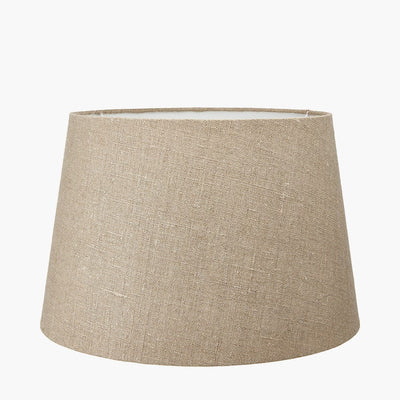 Pacific Lifestyle Lighting Milos 30cm Natural Linen Tapered Shade House of Isabella UK