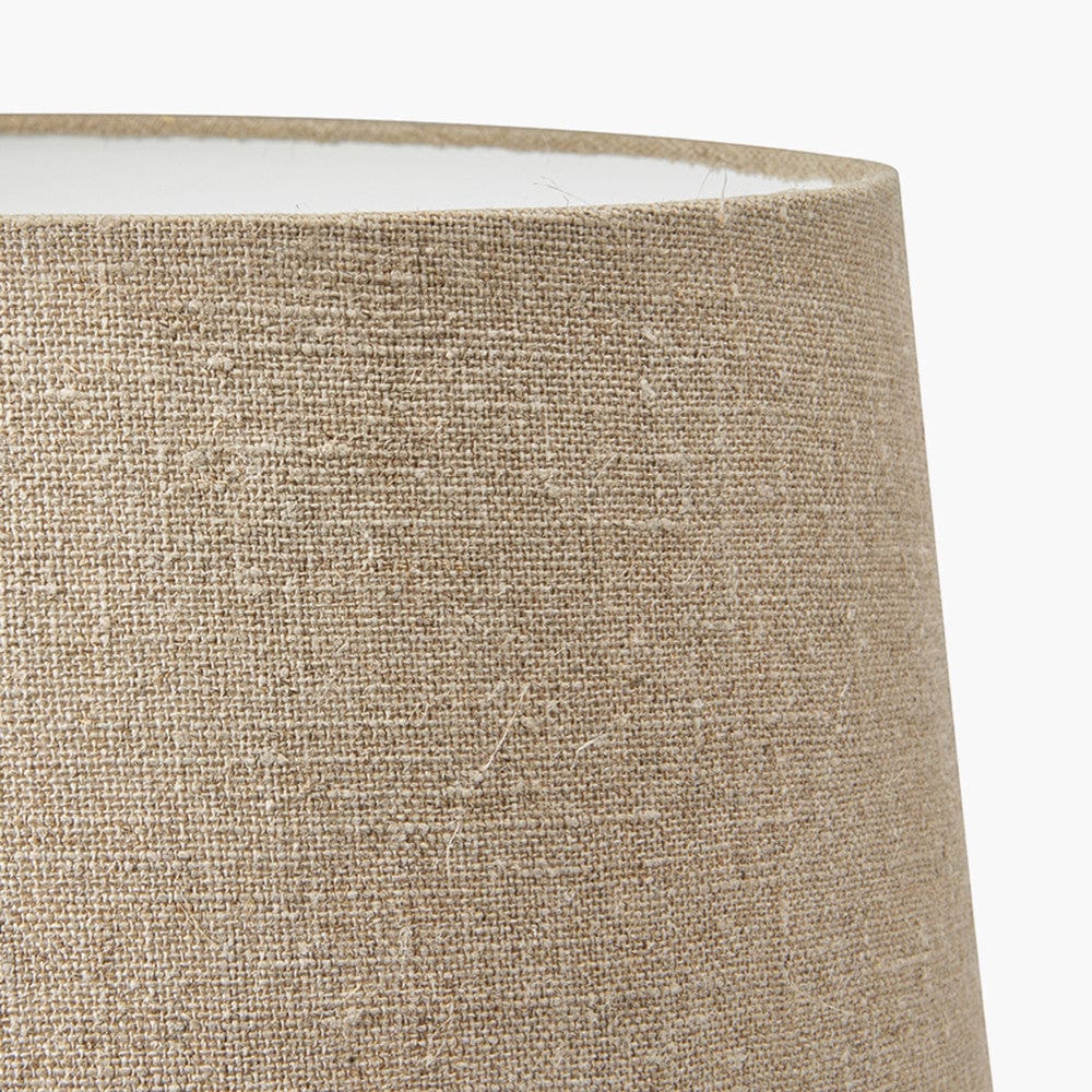 Pacific Lifestyle Lighting Milos 30cm Natural Linen Tapered Shade  | OUTLET House of Isabella UK