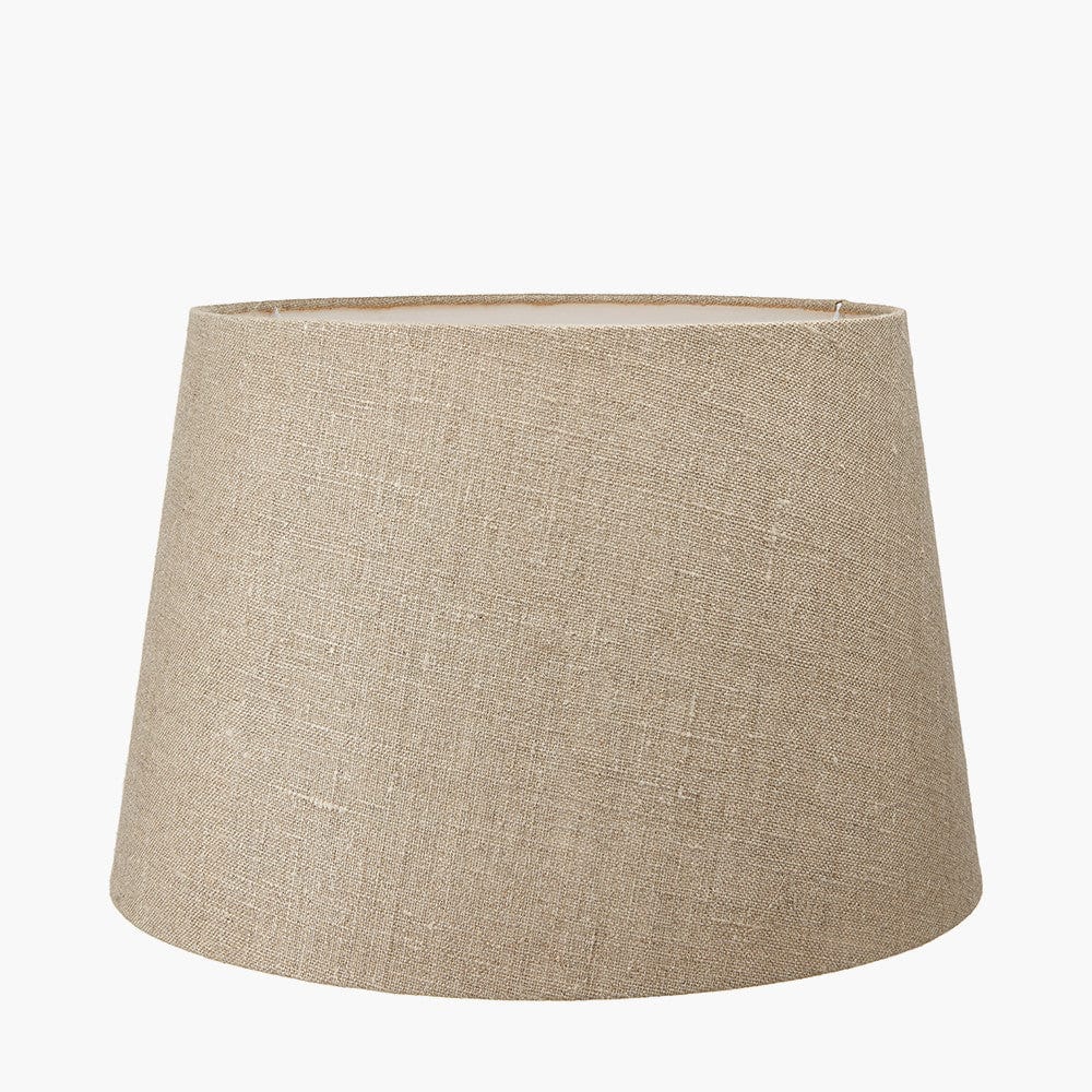 Milos 40cm Natural Linen Tapered Shade.