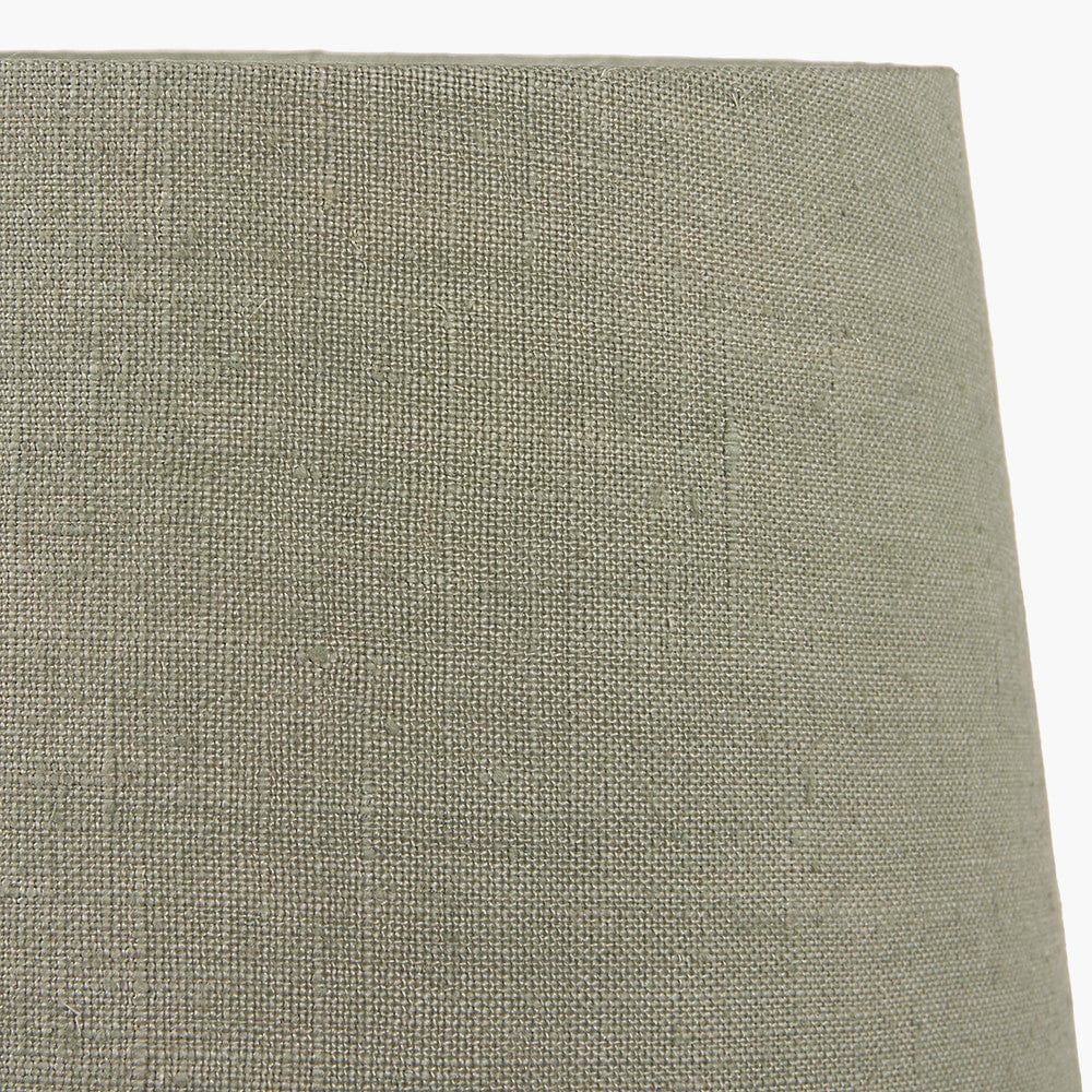 Milos 40cm Pistachio Green Linen Tapered Lampshade.