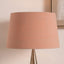 Milos 50cm Apricot Linen Tapered Lampshade.