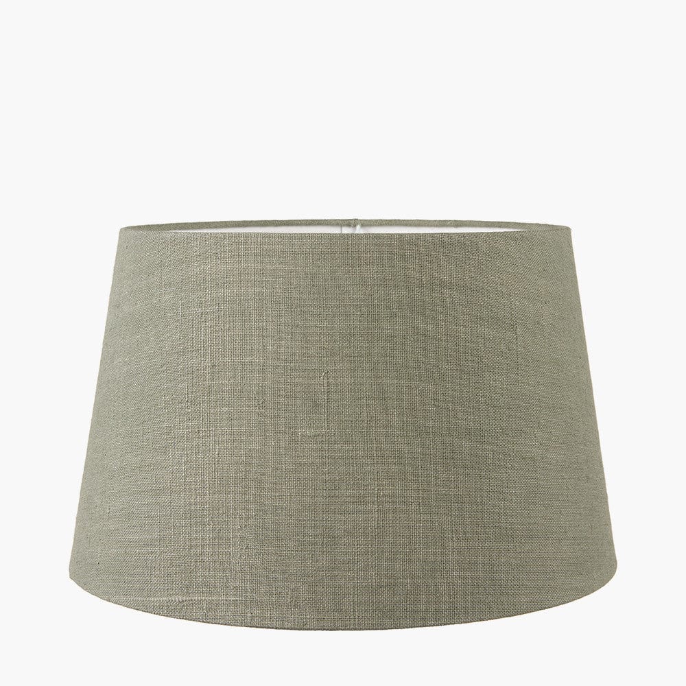 Milos 50cm Pistachio Green Linen Tapered Lampshade.