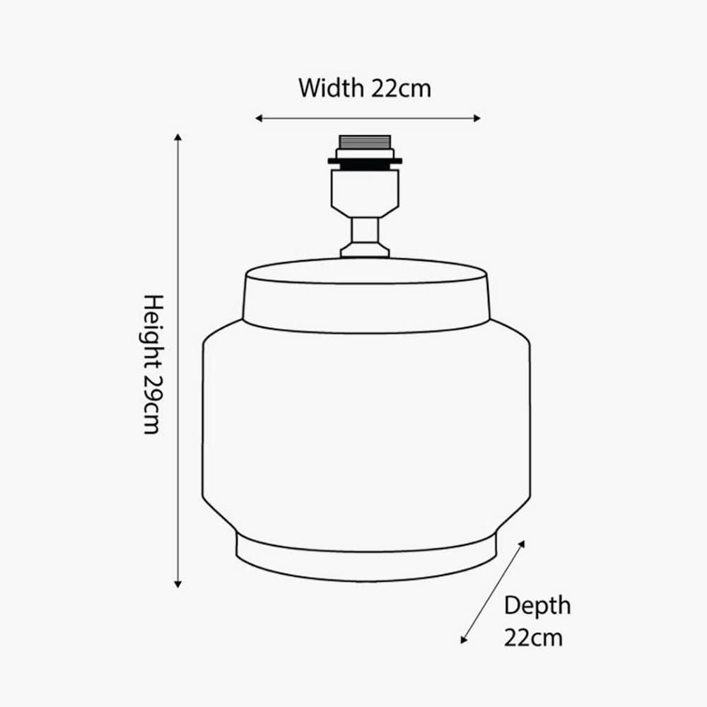 Mono Humbug Black and White Small Table Lamp - Base Only.