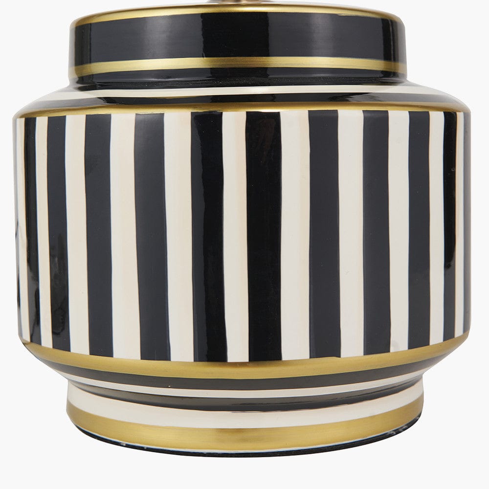 Mono Humbug Black and White Small Table Lamp Base with Bow 30cm Raspberry Velvet Cylinder Lampshade.