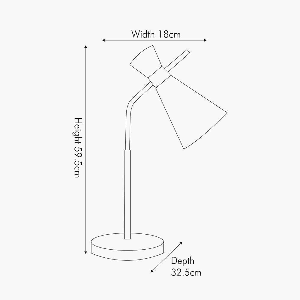 Monroe White Glass and Gold Metal Waisted Table Lamp.