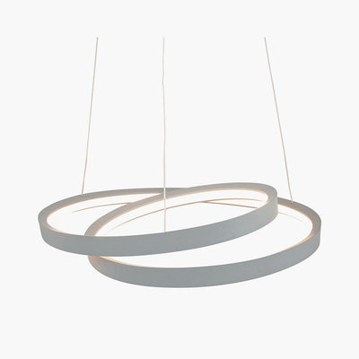 Pacific Lifestyle Lighting Neptune Grey LED Ring Pendant House of Isabella UK