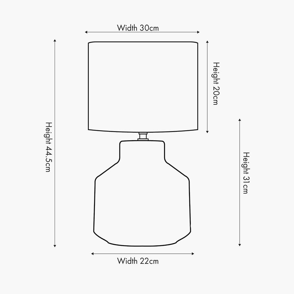 Nora Cream Crackle Effect Table Lamp.