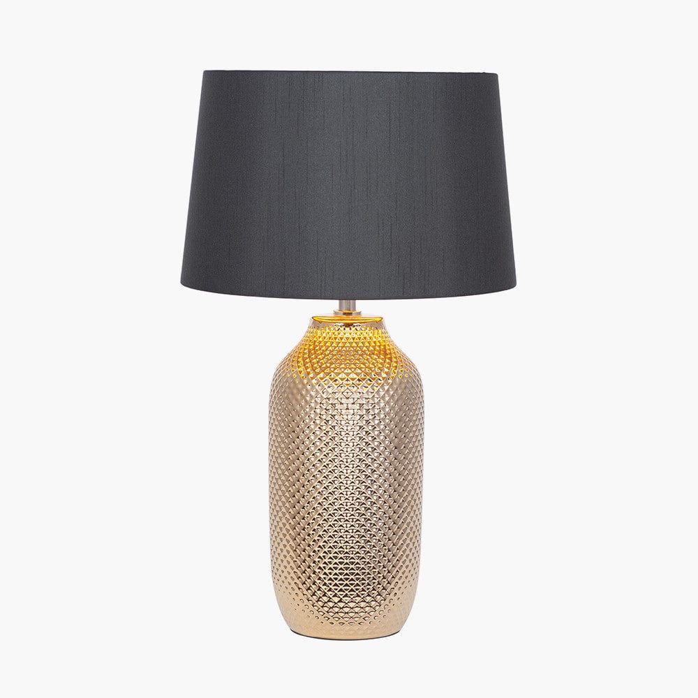 Nova Gold Textured Ceramic Table Lamp.
