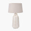 Pacific Lifestyle Lighting Nya Warm White Scratch Effect Ceramic Table Lamp House of Isabella UK