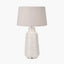 Pacific Lifestyle Lighting Nya Warm White Scratch Effect Ceramic Table Lamp House of Isabella UK