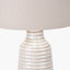 Pacific Lifestyle Lighting Nya Warm White Scratch Effect Ceramic Table Lamp House of Isabella UK