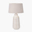 Pacific Lifestyle Lighting Nya Warm White Scratch Effect Ceramic Table Lamp House of Isabella UK