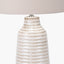 Pacific Lifestyle Lighting Nya Warm White Scratch Effect Ceramic Table Lamp House of Isabella UK
