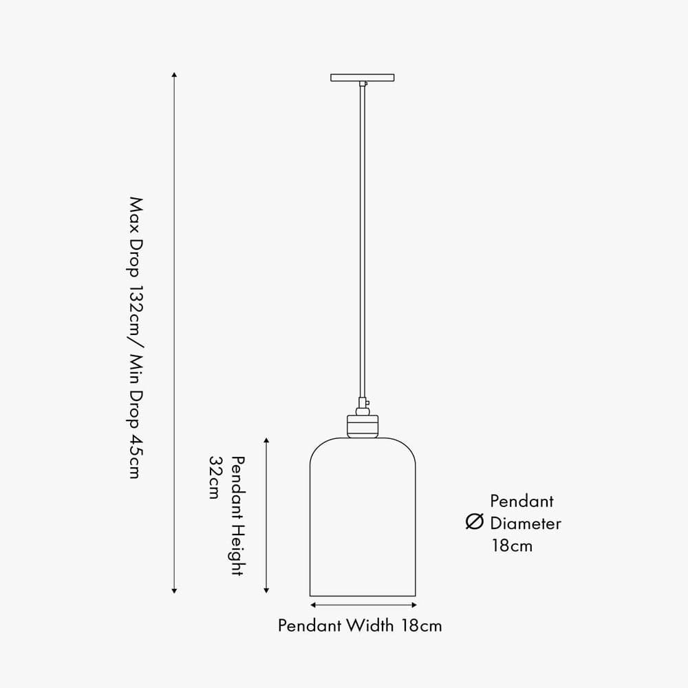 Pacific Lifestyle Lighting Ophelia Grey Bubble Glass Pendant House of Isabella UK