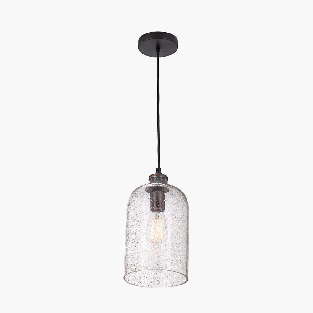Pacific Lifestyle Lighting Ophelia Grey Bubble Glass Pendant House of Isabella UK