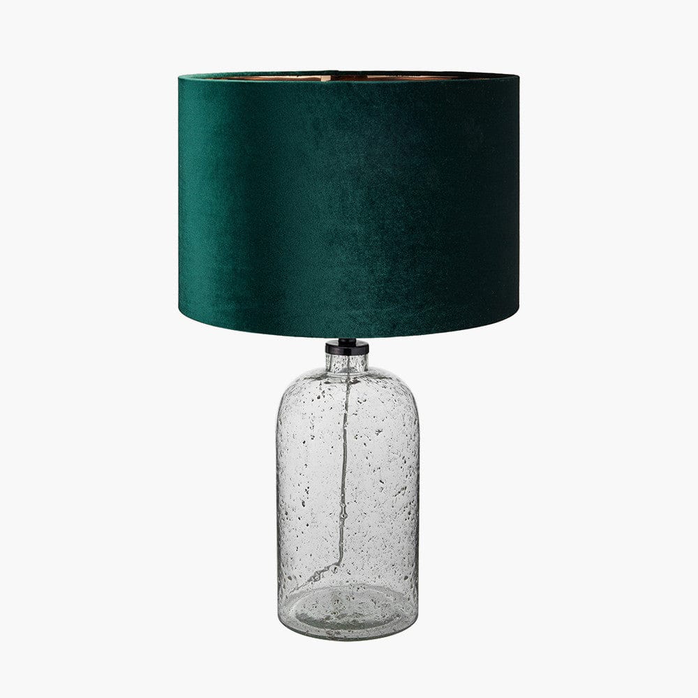 Ophelia Grey Bubble Glass Table Lamp.