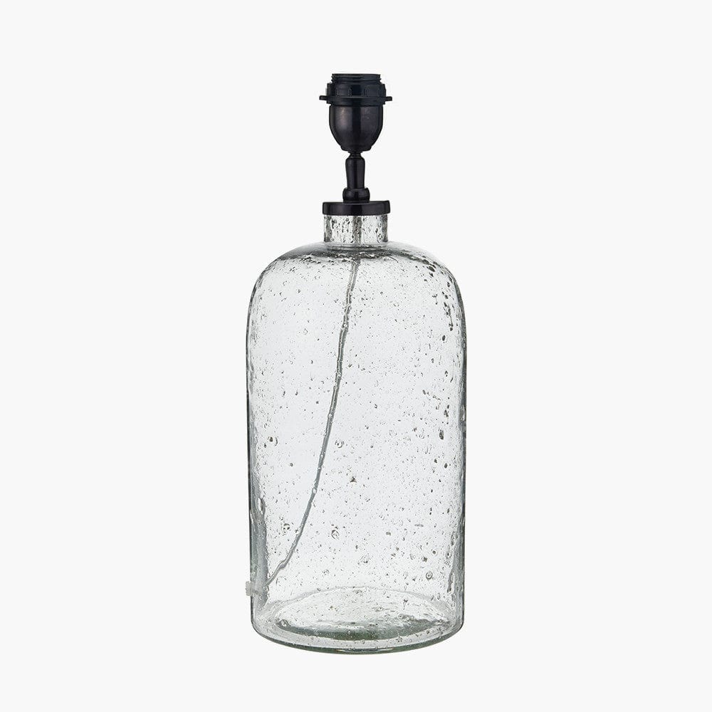 Ophelia Grey Bubble Glass Table Lamp.