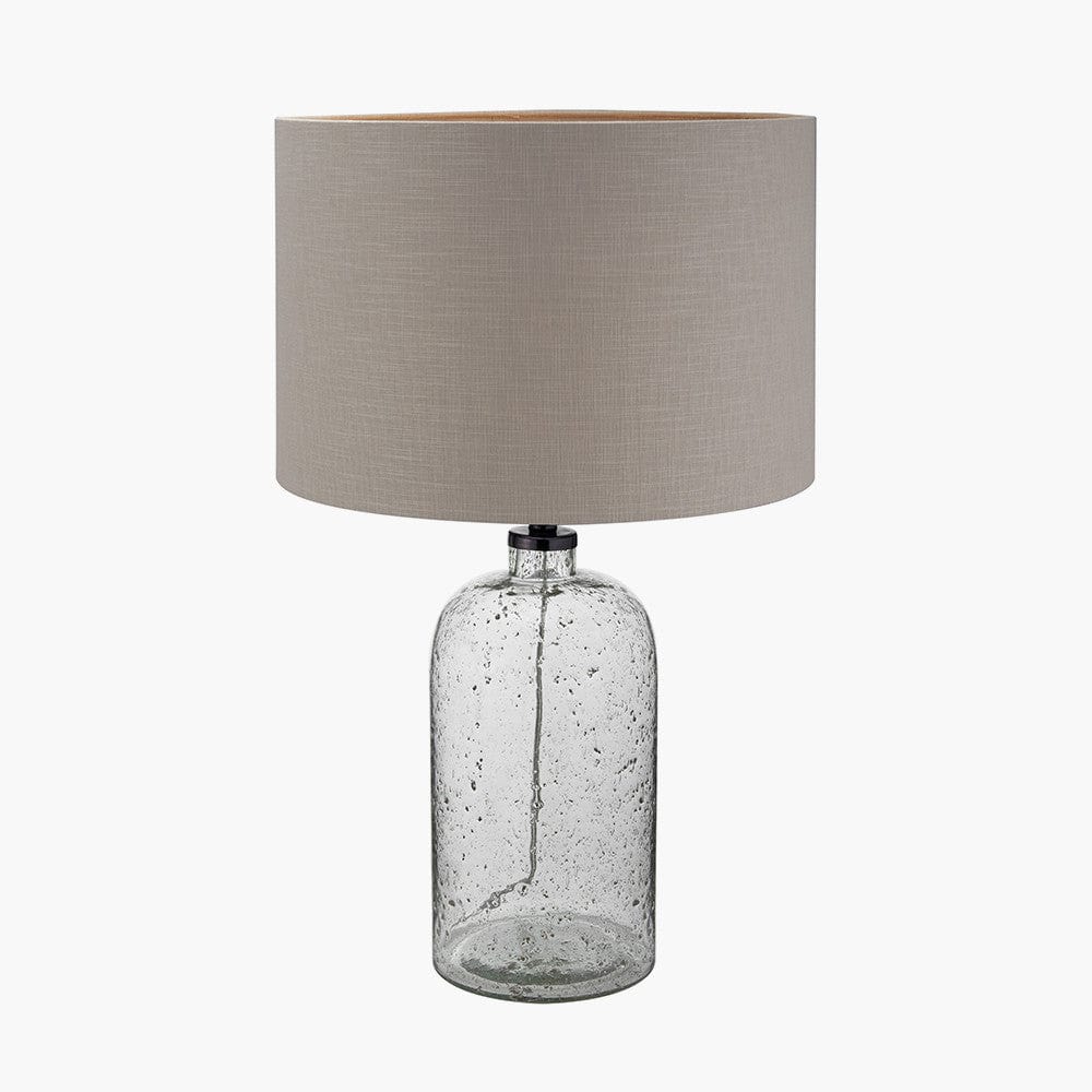 Ophelia Grey Bubble Glass Table Lamp.