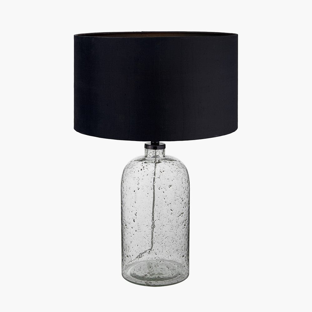 Ophelia Grey Bubble Glass Table Lamp.