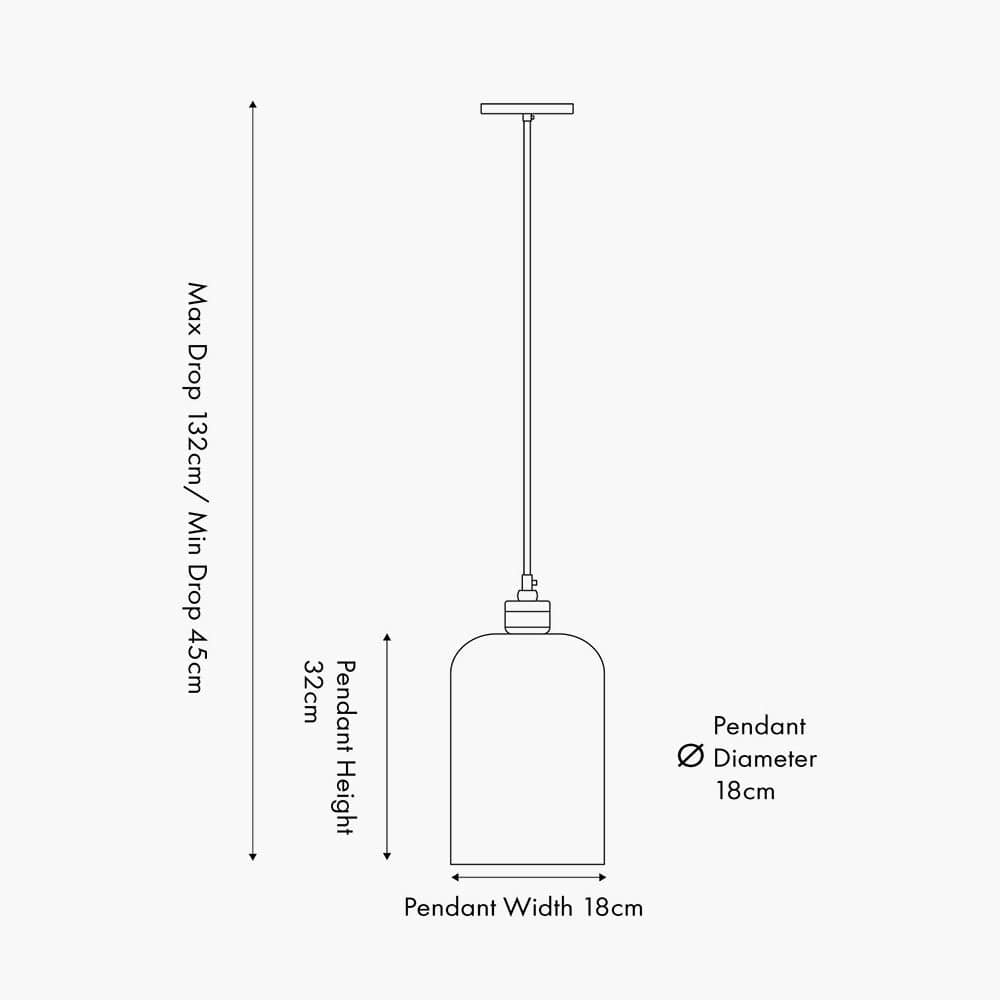 Pacific Lifestyle Lighting Ophelia Mercurial Glass Pendant House of Isabella UK