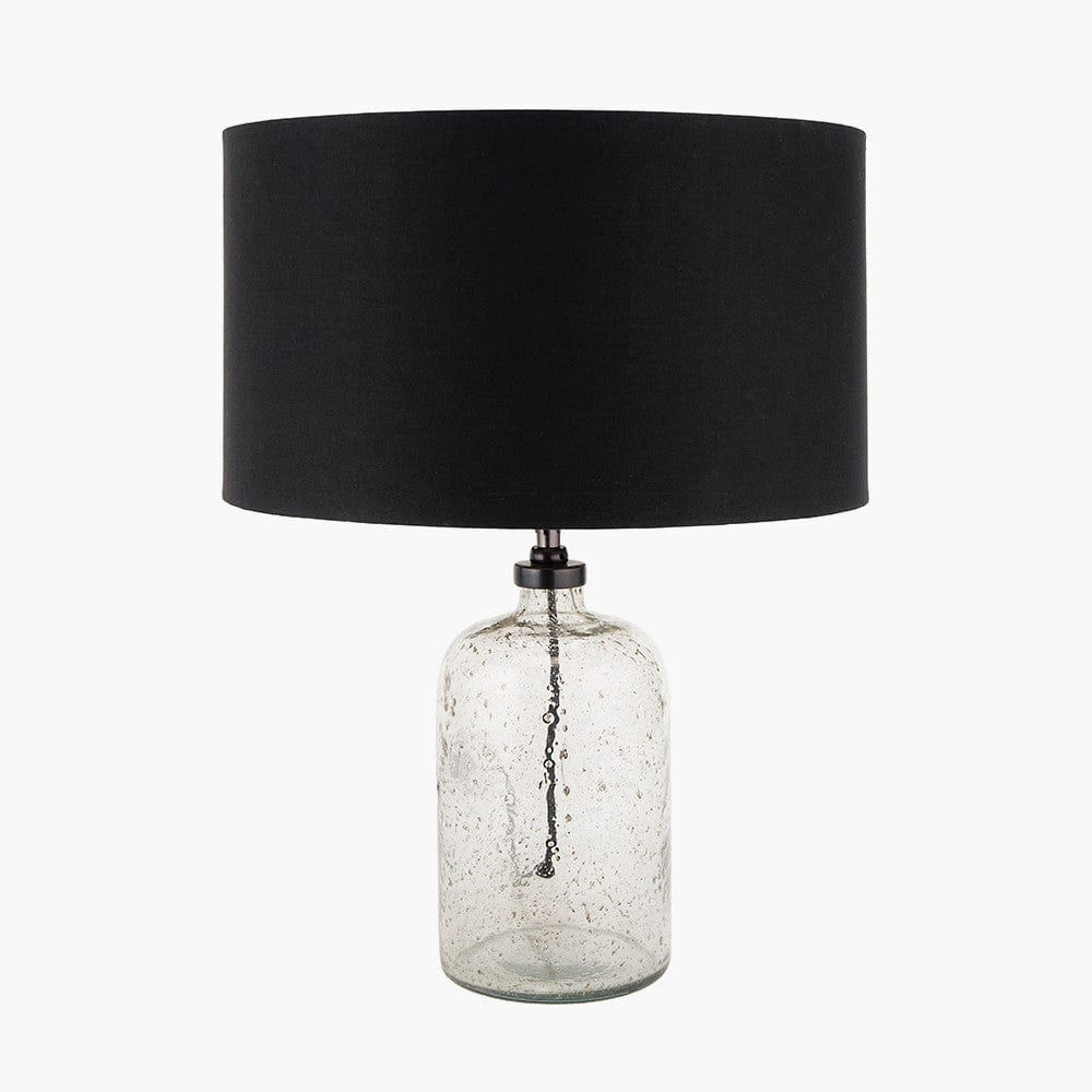 Ophelia Small Grey Bubble Glass Table Lamp Base.