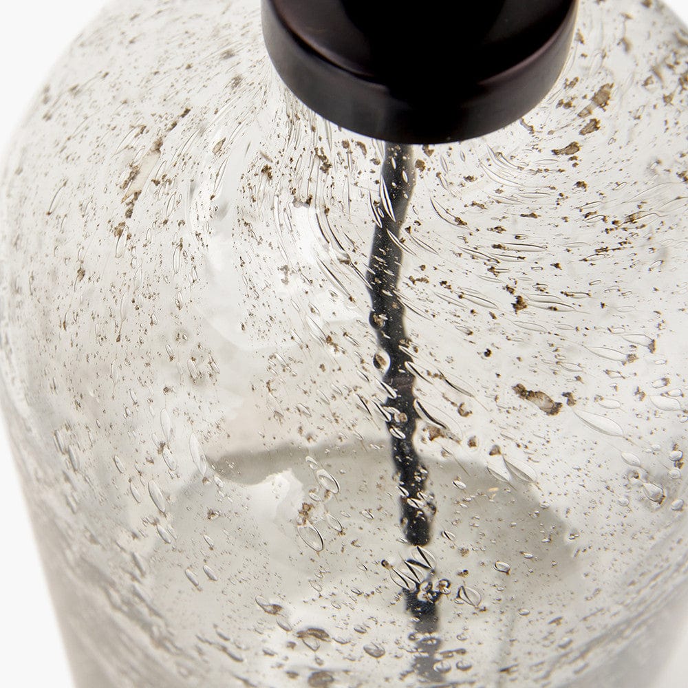 Ophelia Small Grey Bubble Glass Table Lamp Base.