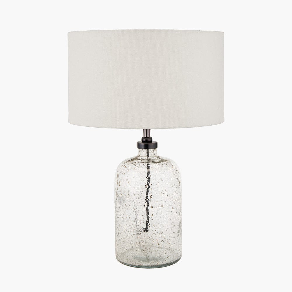 Ophelia Small Grey Bubble Glass Table Lamp Base.