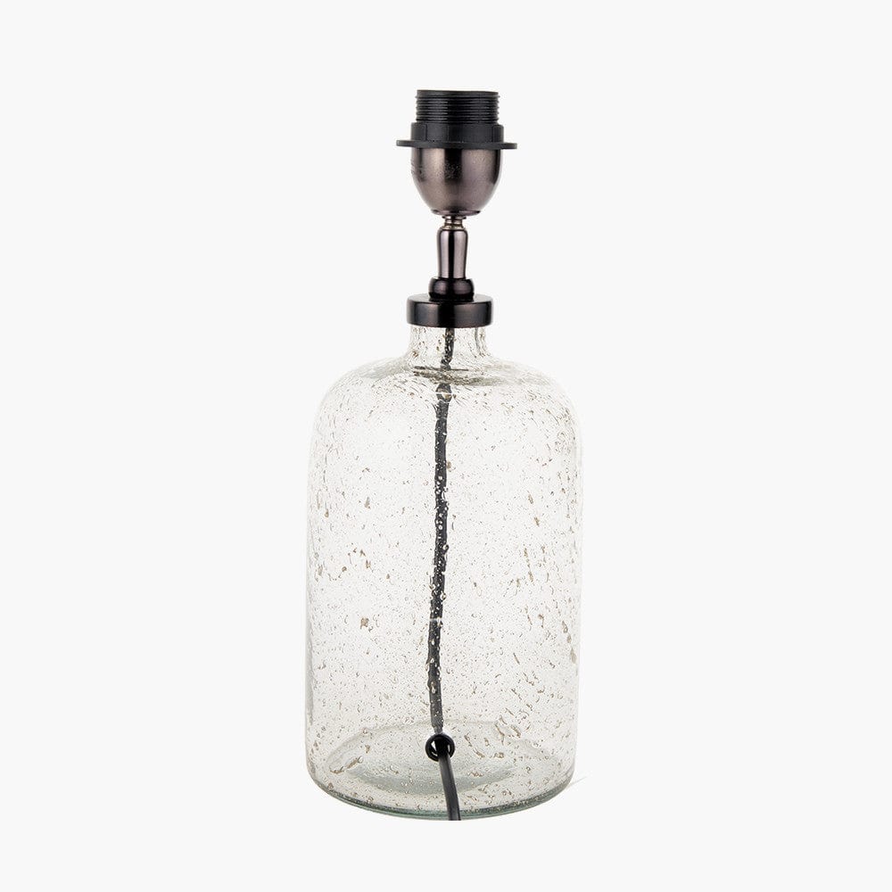 Ophelia Small Grey Bubble Glass Table Lamp Base.