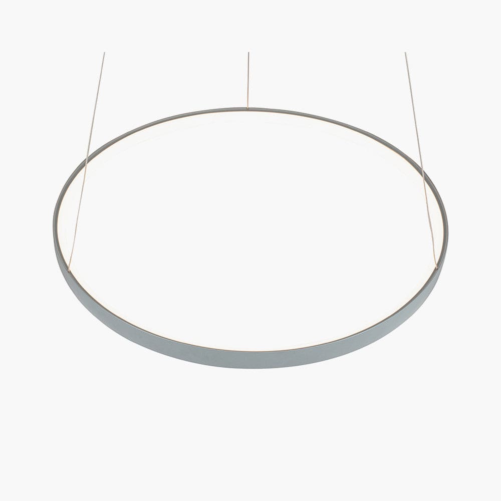 Pacific Lifestyle Lighting Orion Grey LED Round Pendant House of Isabella UK