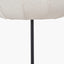 Pacific Lifestyle Lighting Oscar Black Metal and Natural Linen Structured Floor Lamp House of Isabella UK